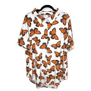 Lularoe Charlie button up top NEW with tags 🦋 XL (small imperfection)